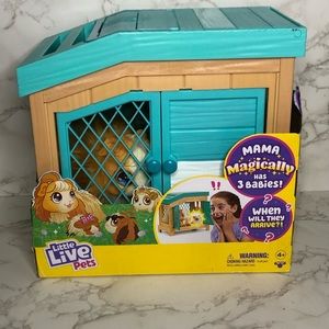 Little Live Pets Mama Surprise Soft, Interactive Guinea Pig, Hutch, and 3 Babies